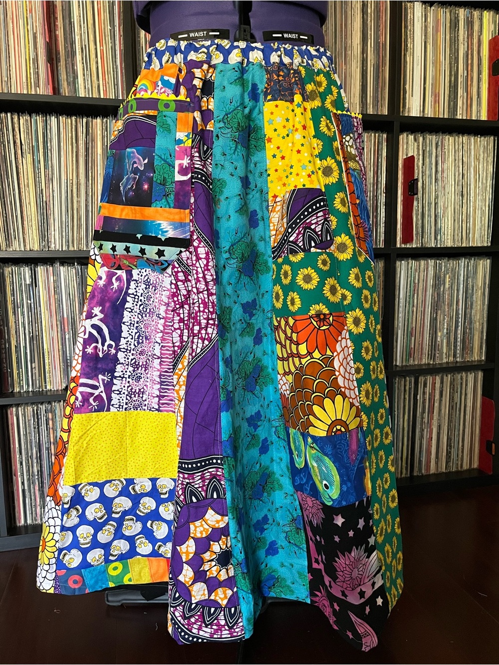 PHISH Tour old skool 1.0 patchwork skirt Twirl Spinner Psychedelic Fishman 🍩